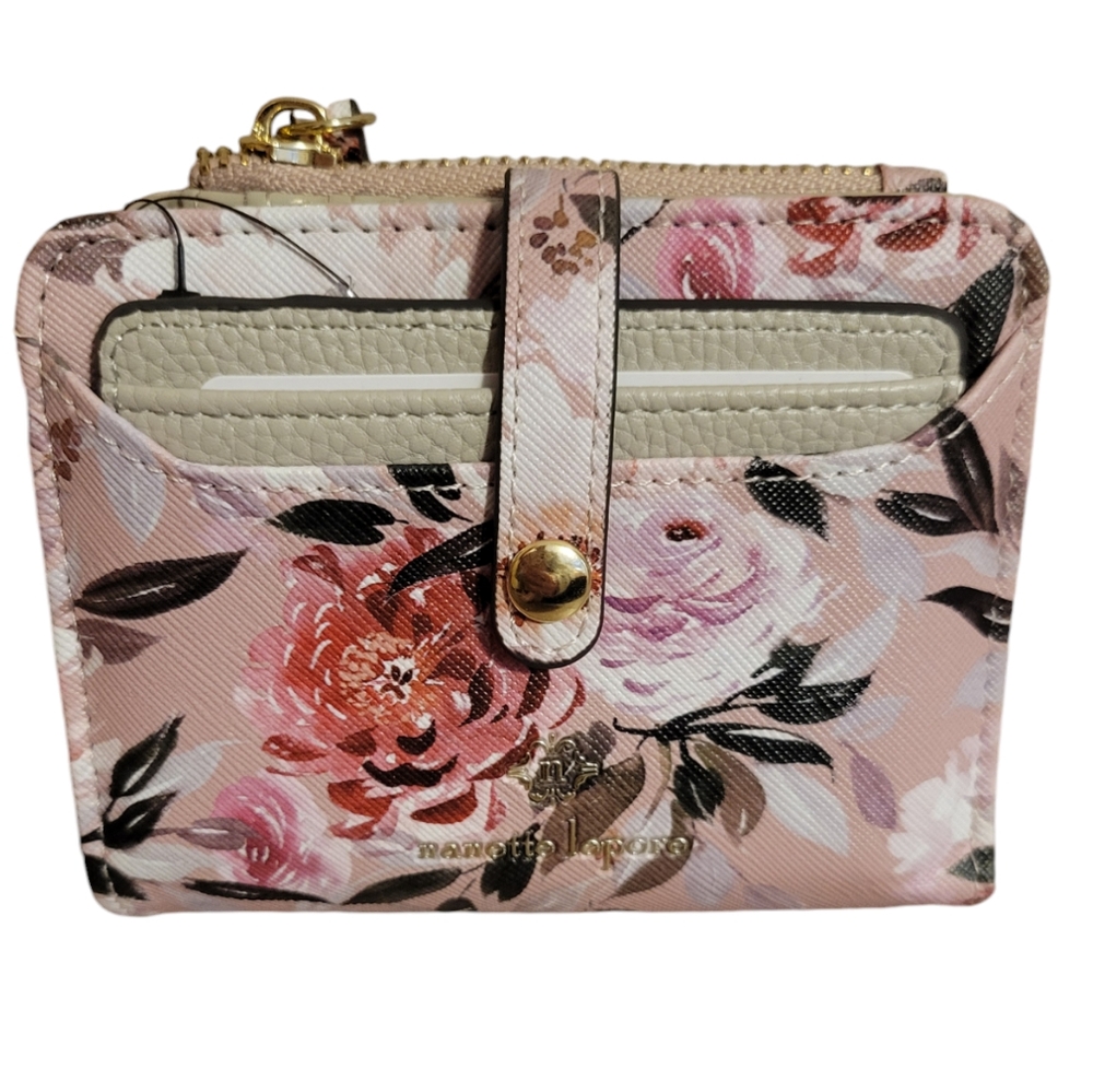 NWT Nanette Lepore Bi-Fold Wallet w/ Removable Card Case